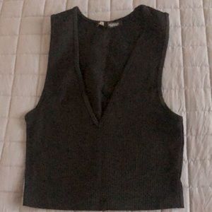Zara V Neck Tank Top like new size small stretchy